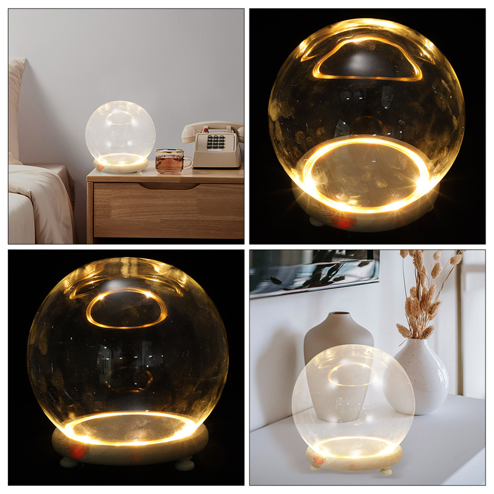 Plastic Dome Clear - Cam Kubbe Vitrin, Korunmuş Çiçekler İçin