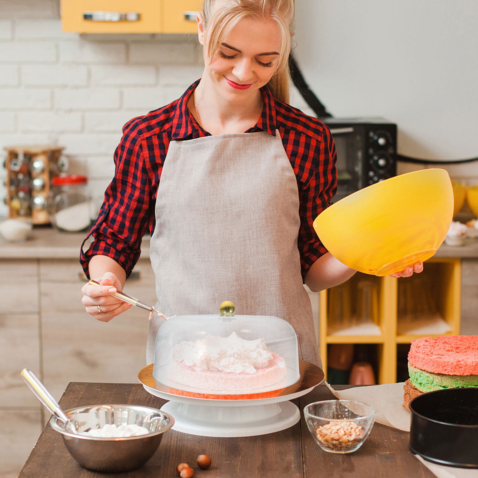28 cm Plastik Pasta Kubbesi, Ş - Plastic Dome Clear incelemesi ve fiyatı