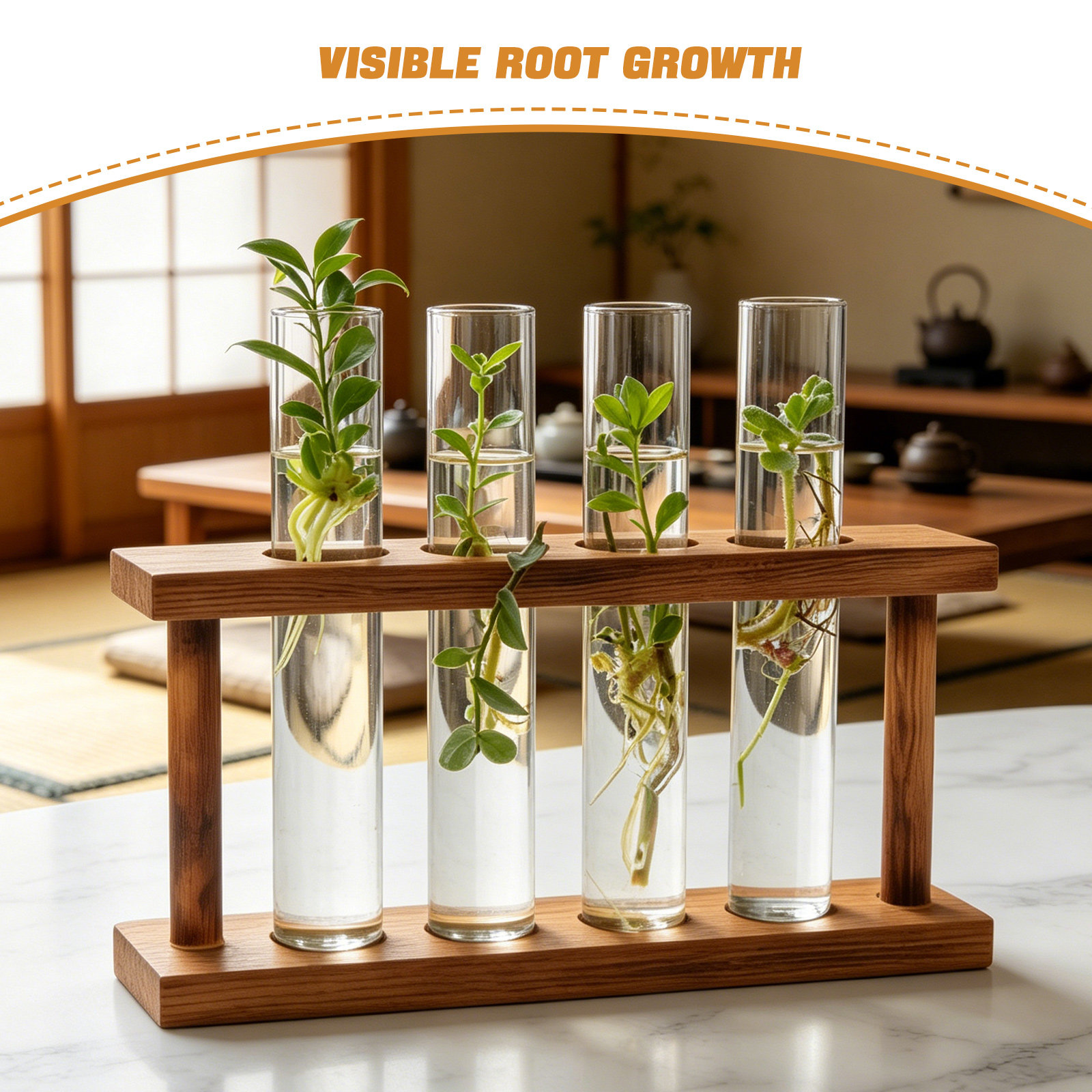 Ahşap Standlı Bitki Yetiştirme - Propagation Station Vase incelemesi ve fiyatı